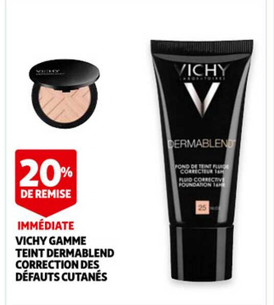 vichy gamme teint dermablend correction des défauts cutanés