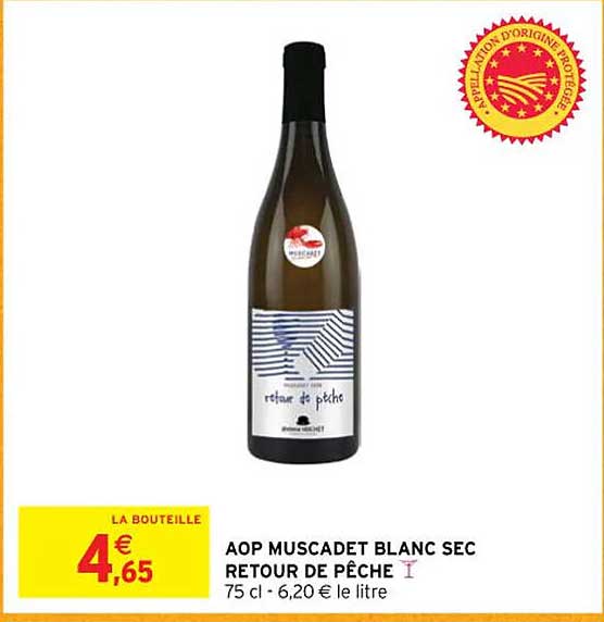 aop muscadet blanc sec retour de pêche