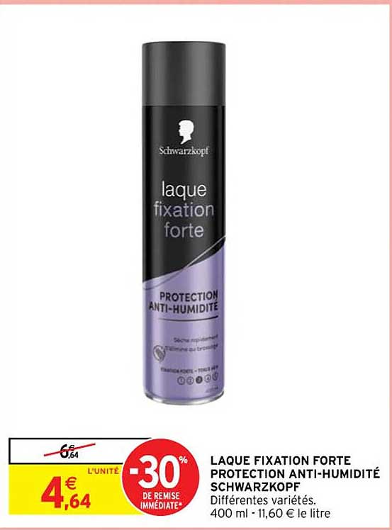 laque fixation forte protection anti-humidité schwarzkopf