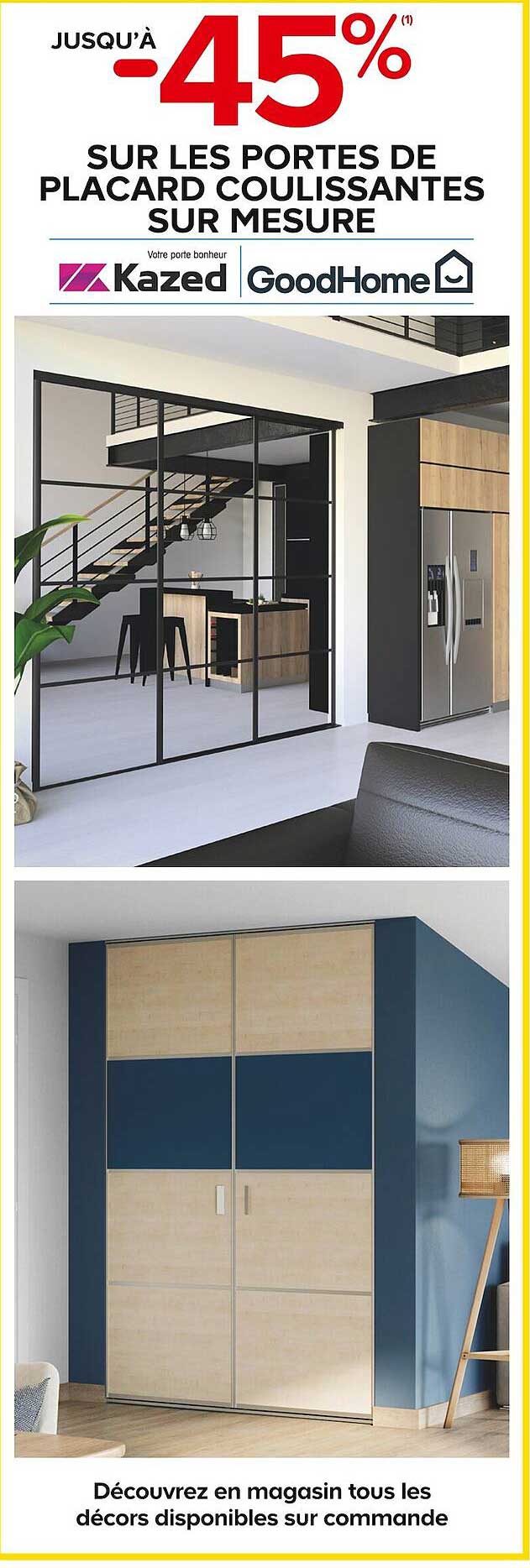 les portes de placard coulissantes sur mesure goodHome