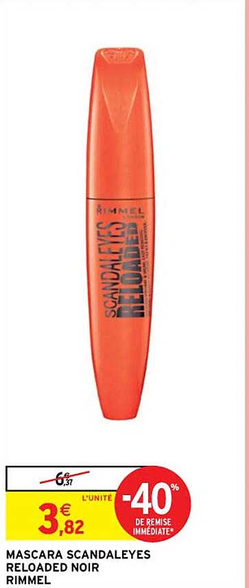 Mascara Scandaleyes Reloaded Noir Rimmel