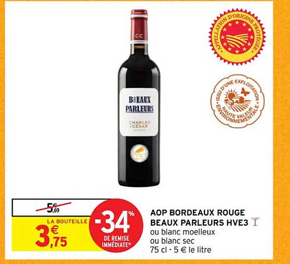 aop bordeaux rouge beaux parleurs hve3