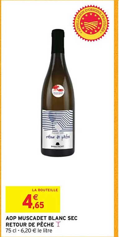 aop muscadet blanc sec retour de pêche