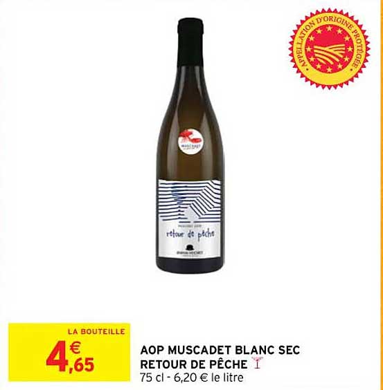 aop muscadet blanc sec retour de pêche
