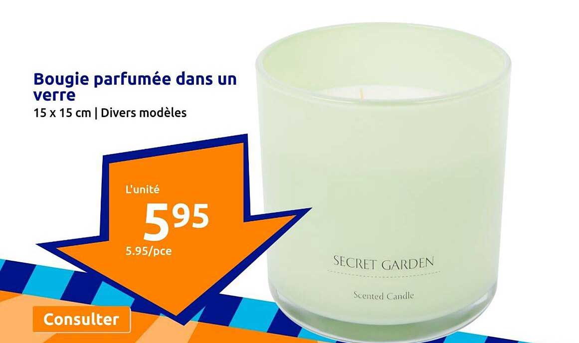 bougie parfumée dans un verre