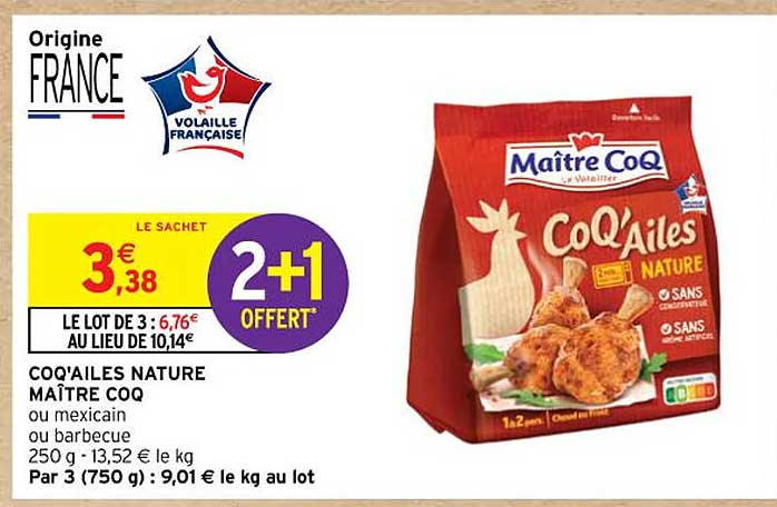 coq'ailes nature maître coq