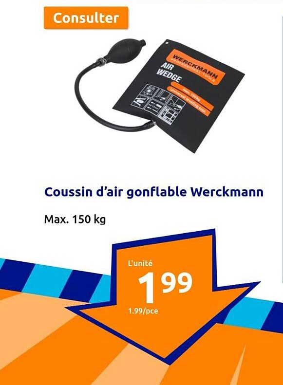 coussin d'air gonflable werkmann