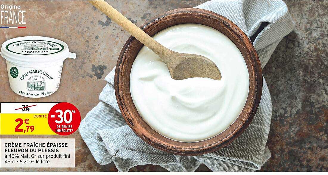 crème fraîche épaisse fleuron du plessis