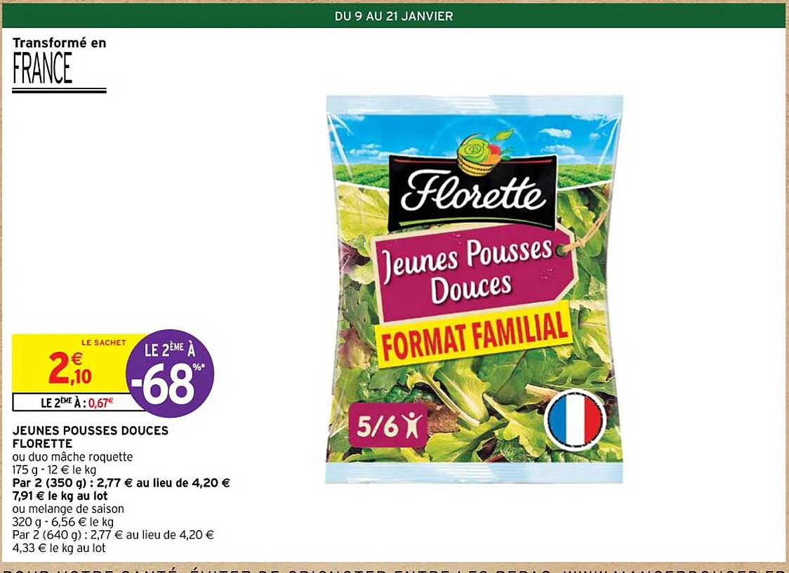 jeunes pousses douce florette