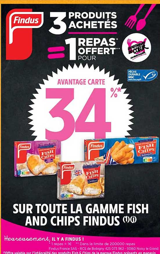 la gamme fish and chips findus