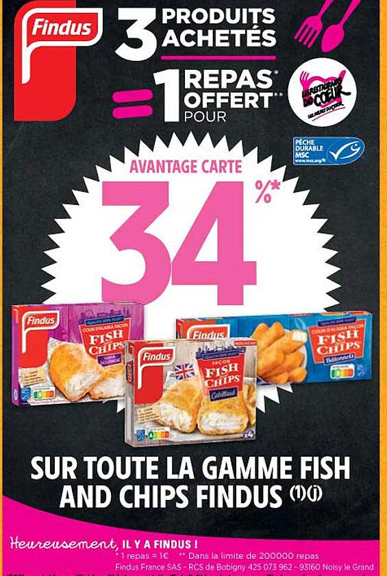 la gamme fish and chips findus