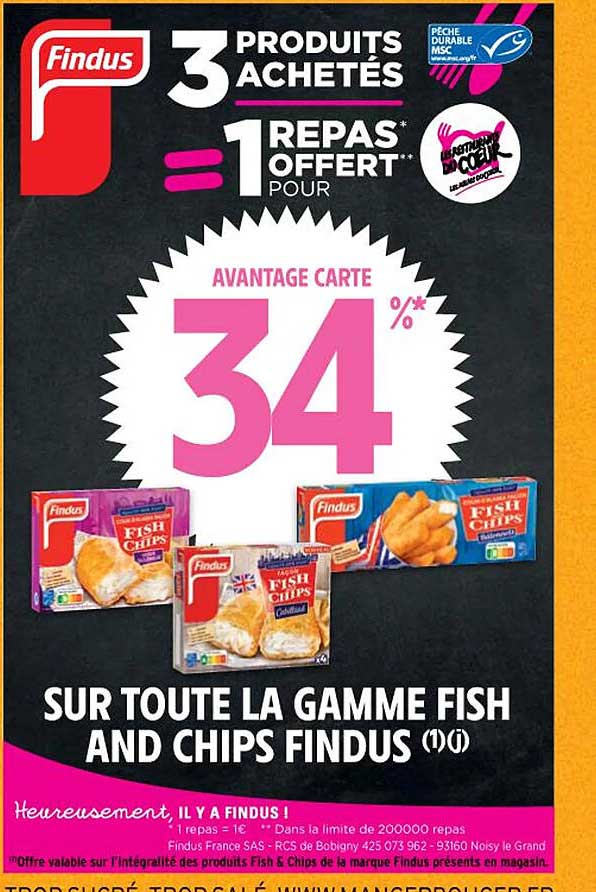la gamme fish and chips findus