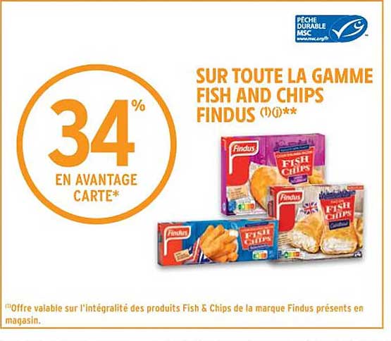 la gamme fish and chips findus