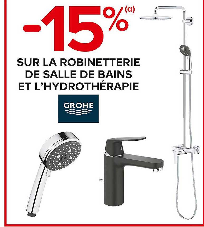 la robinetterie de salle de bains et l'hydrothérapie grohe