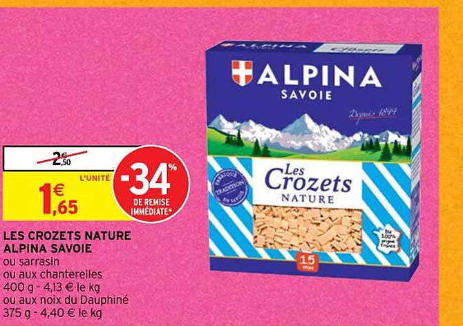 Les Crozets Nature Alpina Savoie Ou Sarrasin Ou Aux Chanterelles Ou Aux Noix Du Dauphiné