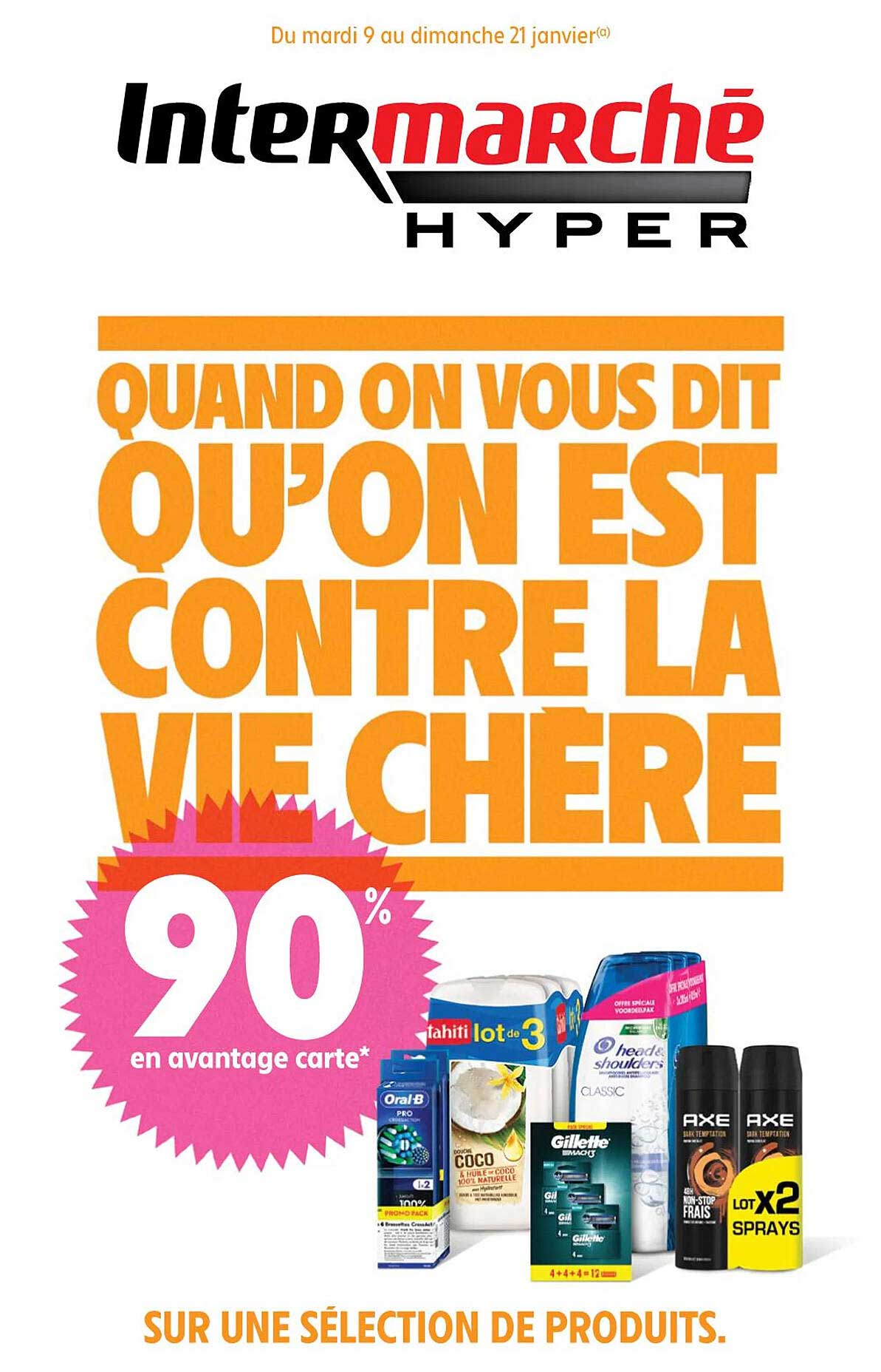 oral-b, tahiti, gillette, head&shoulders, axe