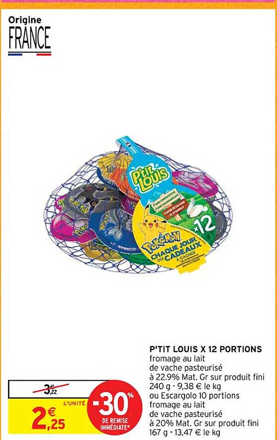 p'tit louis x12 portions