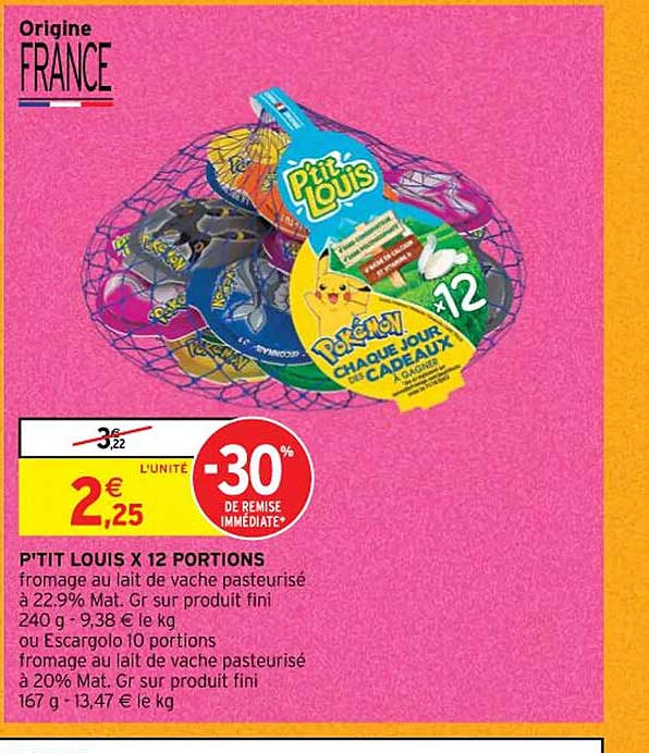 p'tit louis x12 portions