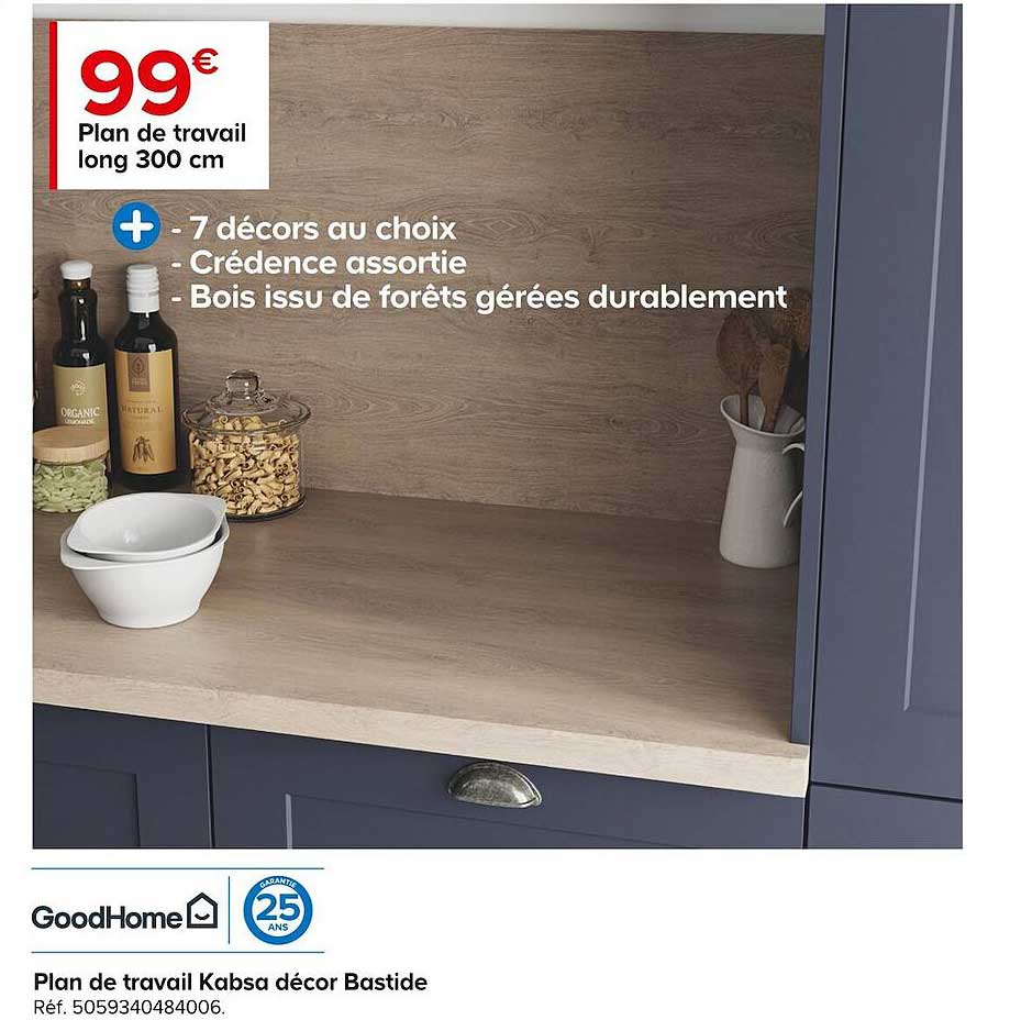 plan de travail kabsa décor bastide goodHome