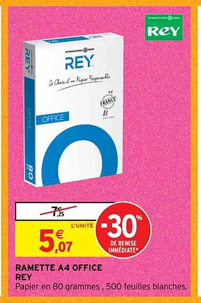 ramette a4 office rey