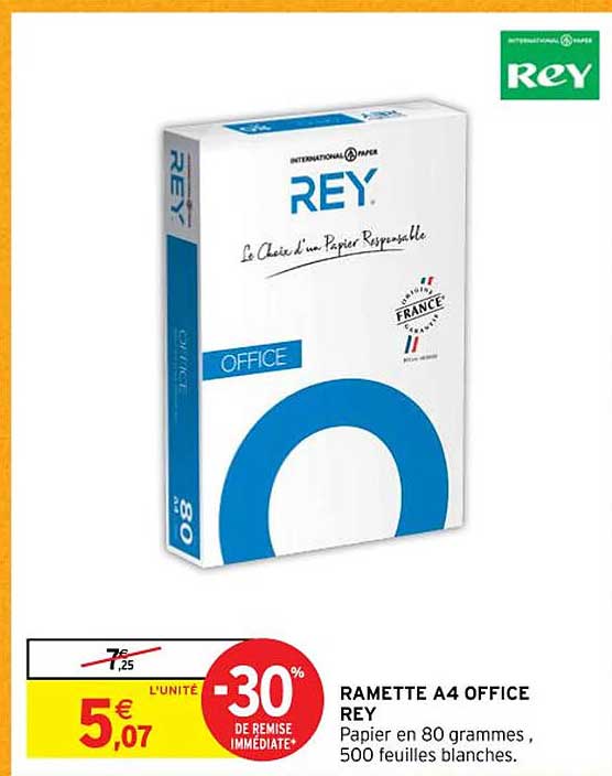 ramette a4 office rey