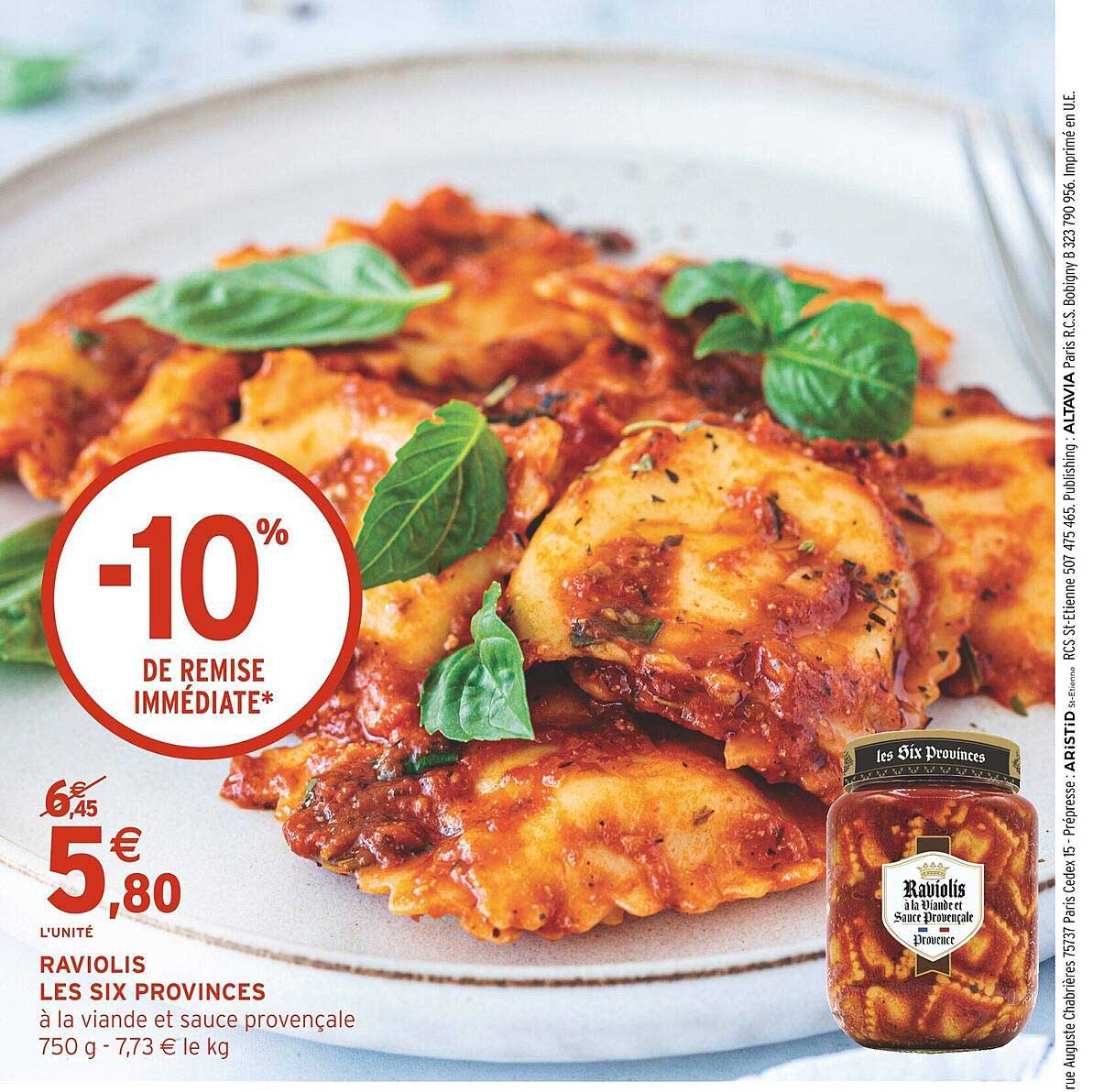 raviolis les six provinces