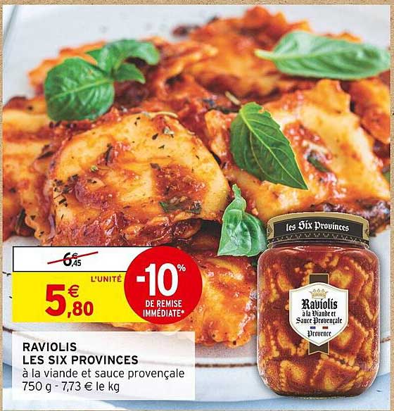 raviolis les six provinces