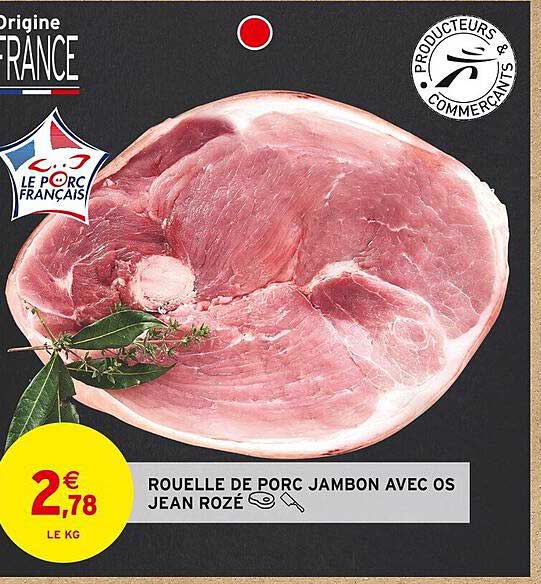 rouelle de porc jambon avec os jean rozé
