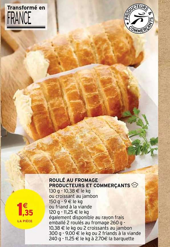 roulé au fromage producteurs et commerçants
