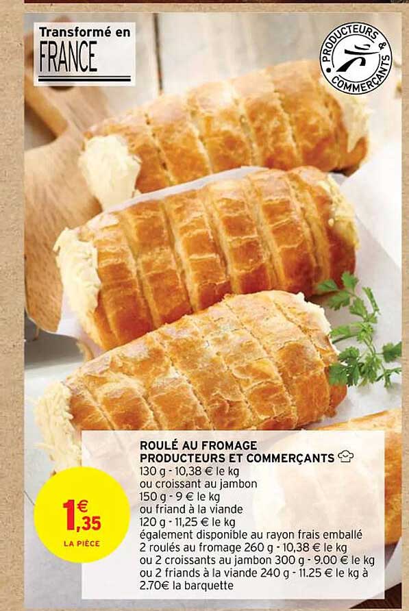 roulé au fromage producteurs et commerçants