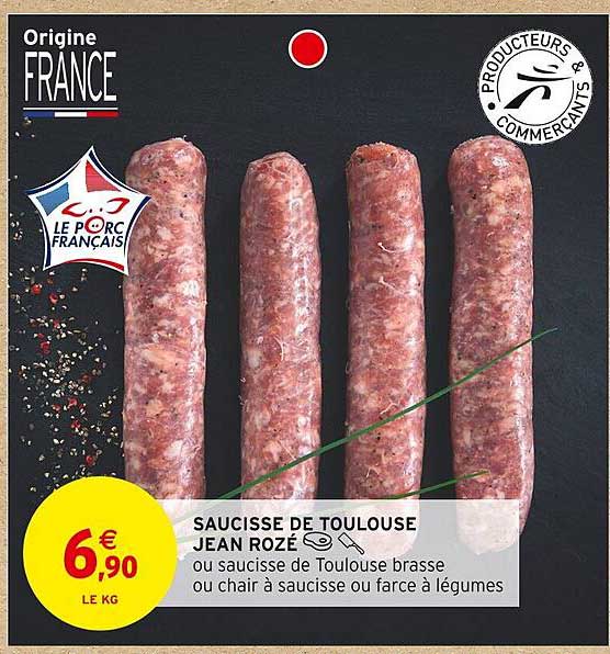 saucisse de toulouse jean rozé