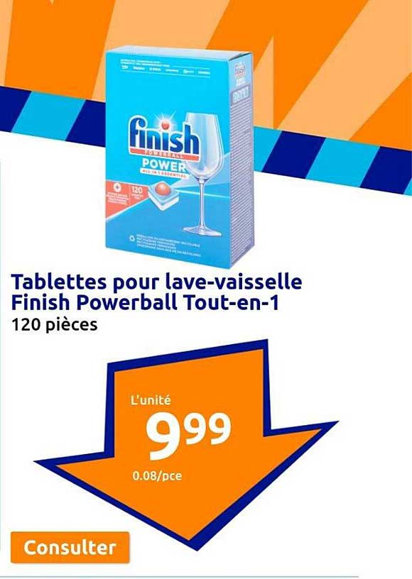tablettes pour lave-vaisselle finish powerball tout-en-1