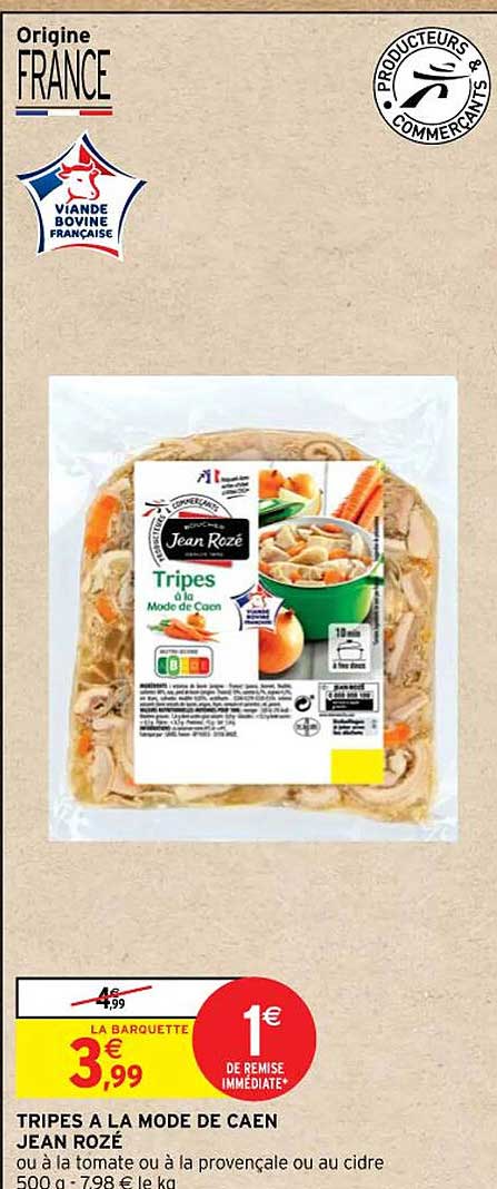 Tripes à La Mode De Caen Jean Rozé