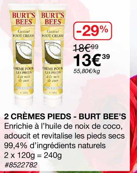 2 crèmes pieds - burt bee's