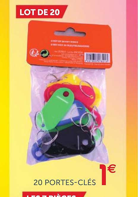 20 Portes-clés