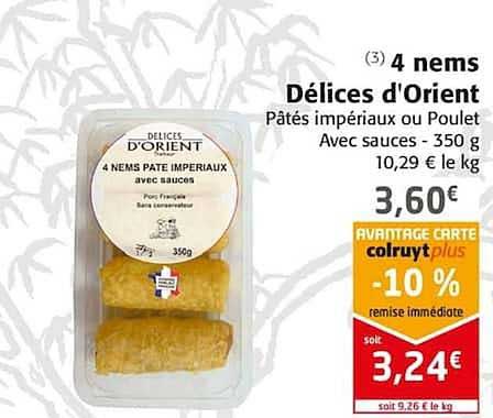 4 nems délices d'orient