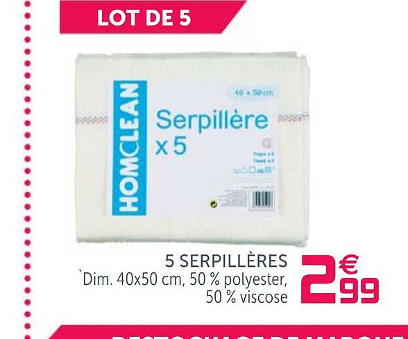 5 serpillères