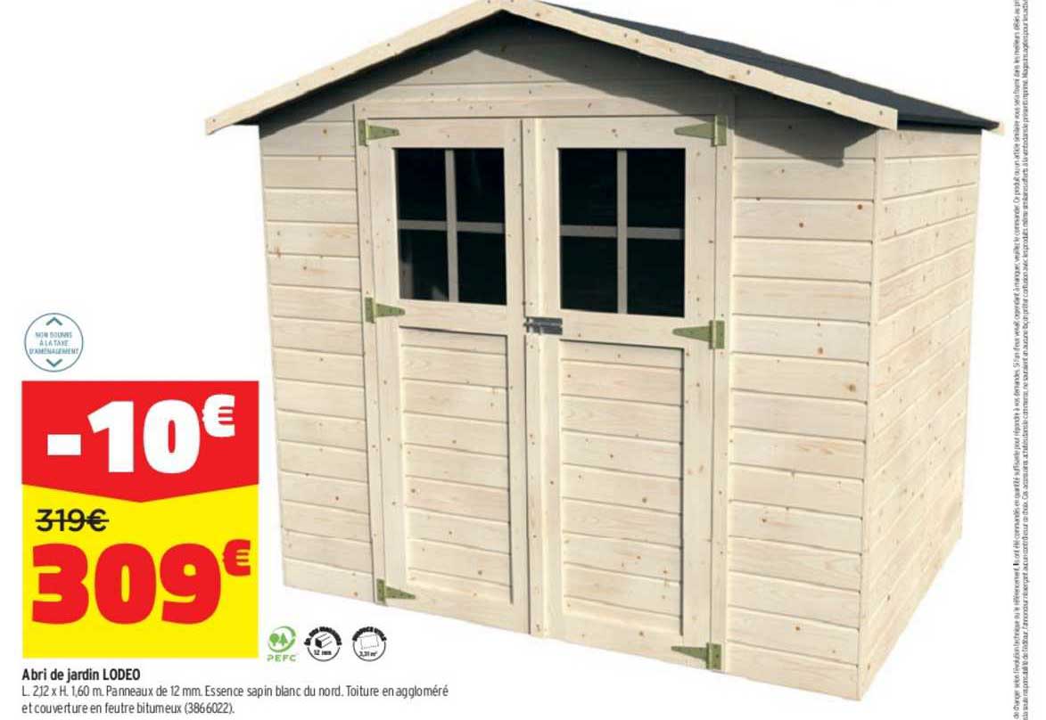 abri de jardin lodeo