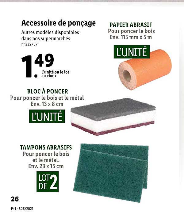 accessoire de ponçage