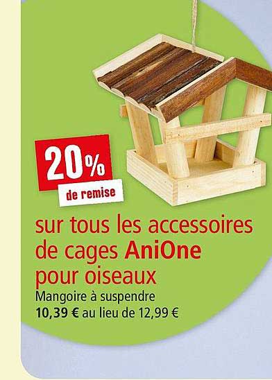 accessoires de cages anione pour oiseaux