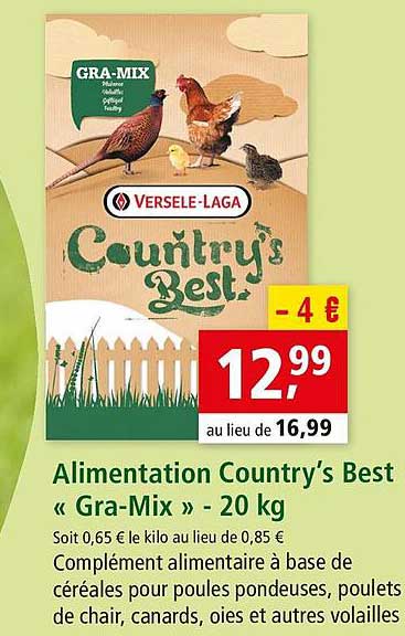 alimentation country's best «gra-mix» - 20 kg