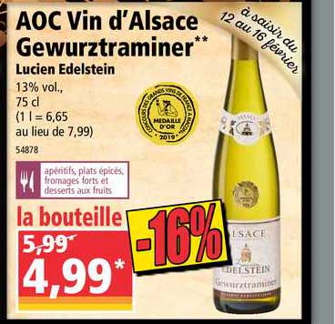 aoc vin d'alsace gewurztraminer lucien edelstein