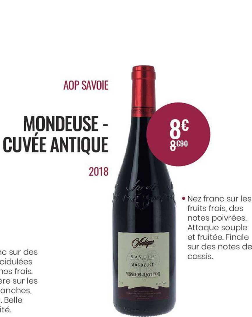 aop savoie mondeuse - cuvée antique 2018