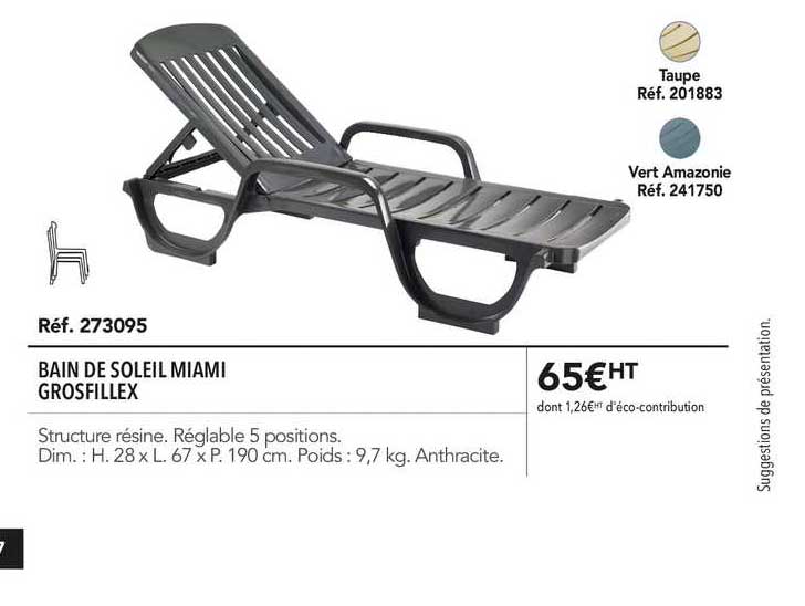 Bain De Soleil Miami Grofillex