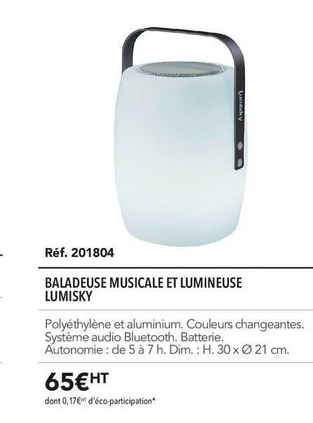 baladeuse musicale et lumineuse lumisky