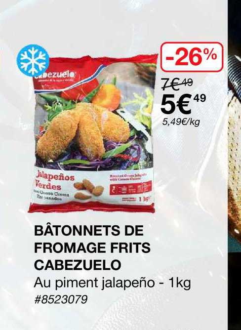 Bâtonnets De Fromage Frits Cabezuelo