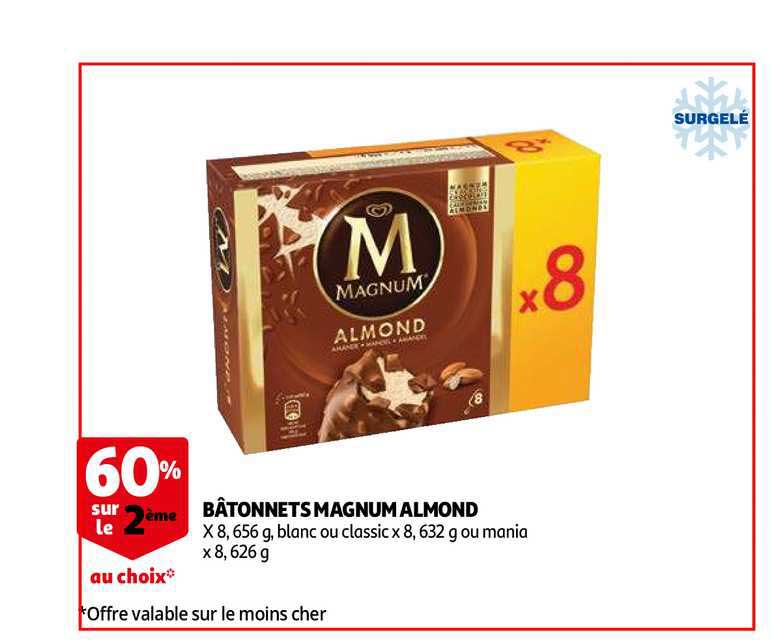 Bâtonnets Magnum Almond