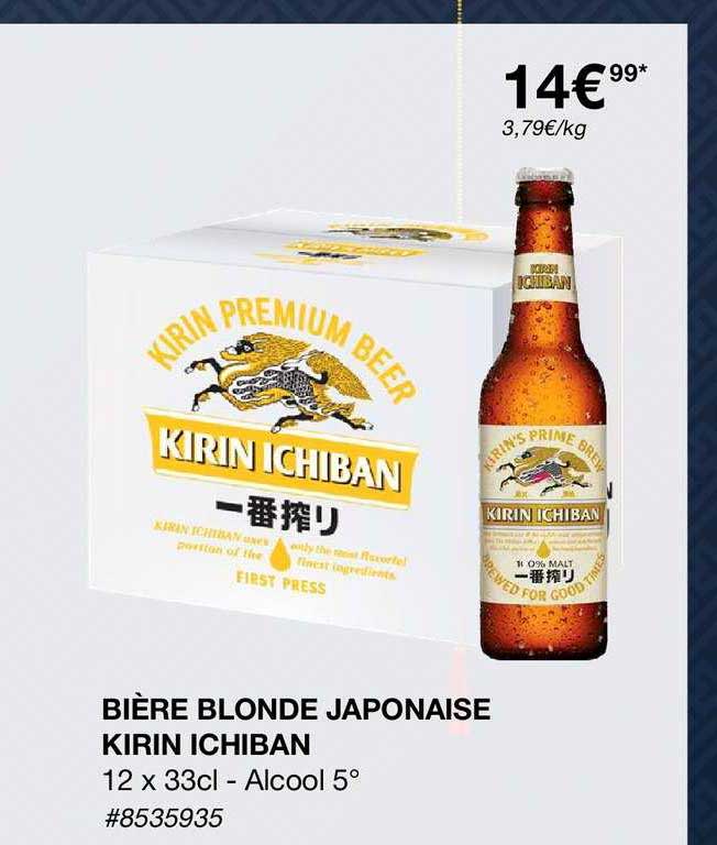 bière blonde japonaise kirin ichiban