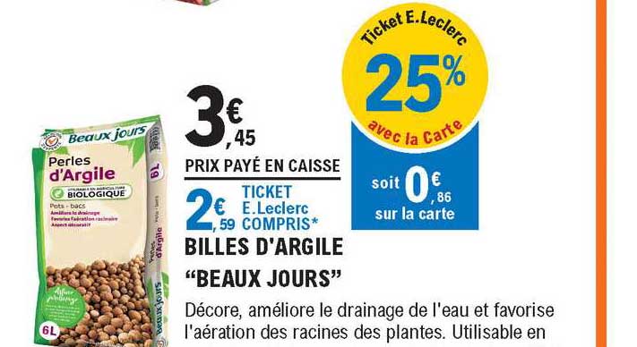 billes d'argile "beaux jours"