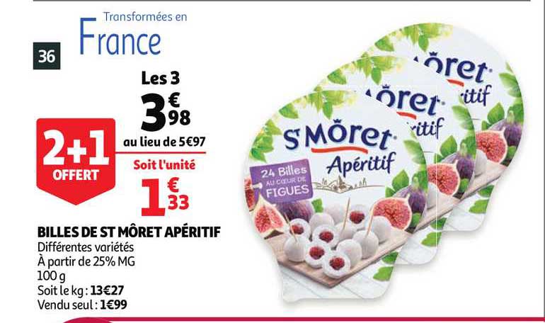 billes de st môret apéritif